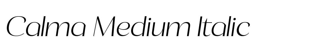 Calma Medium Italic